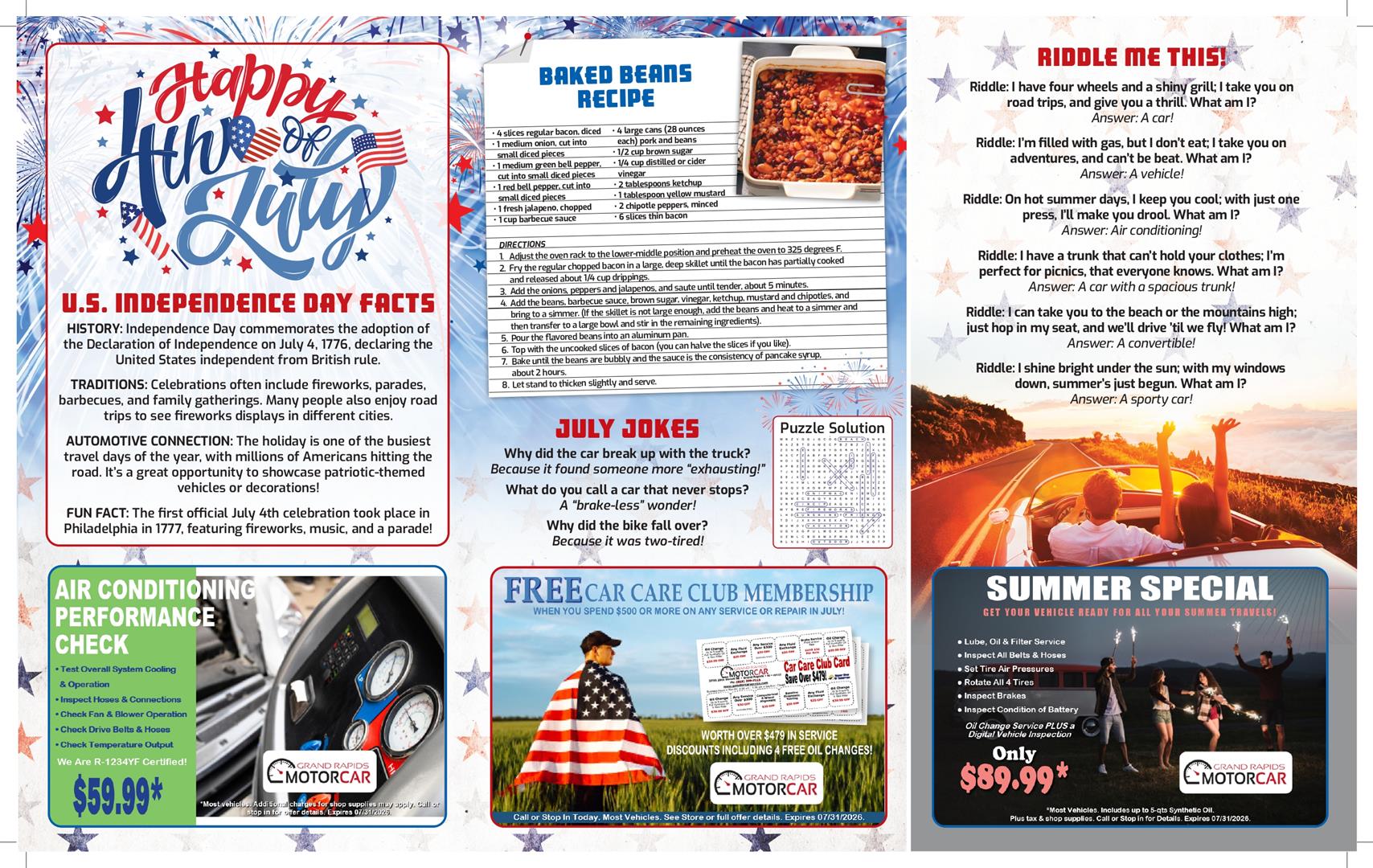 November Newsletter Part 2 | Grand Rapids Motorcar